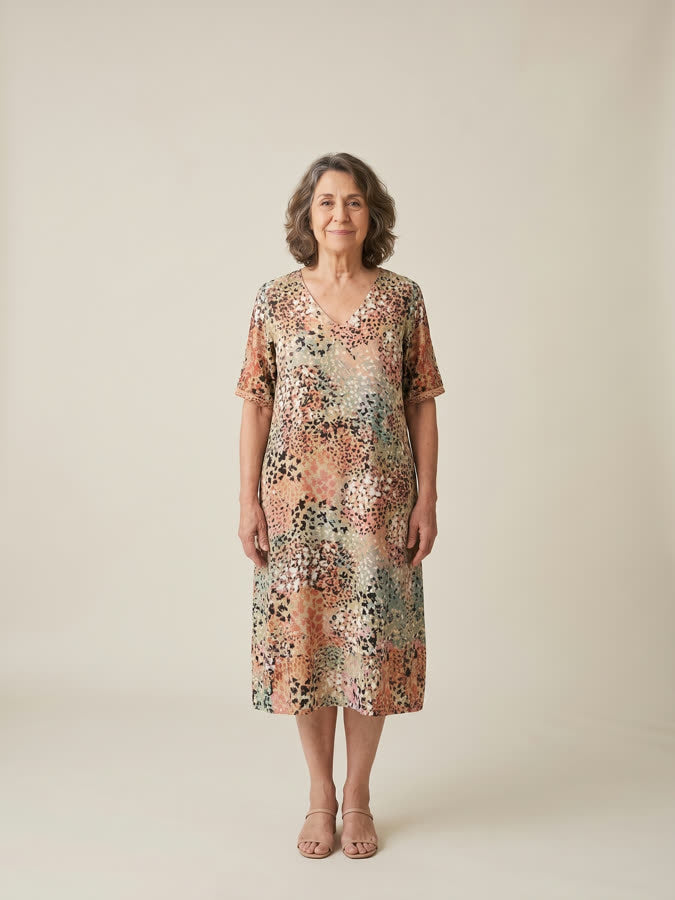 Iris flowing dress - Beige