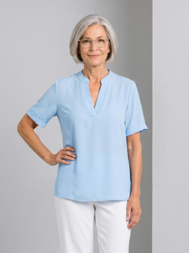 Alessia relaxed shirt - Sky Blue