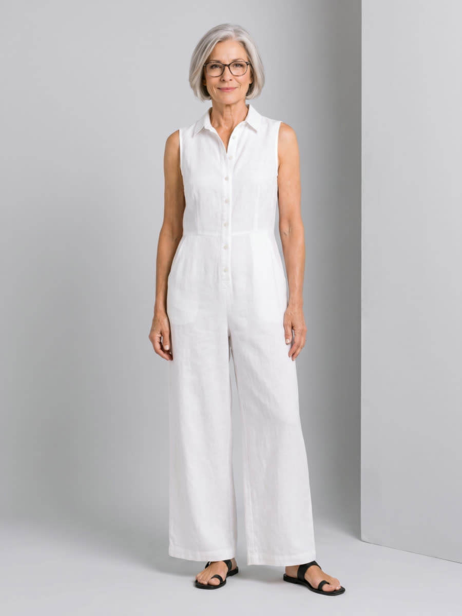 Jerline jumpsuit - White