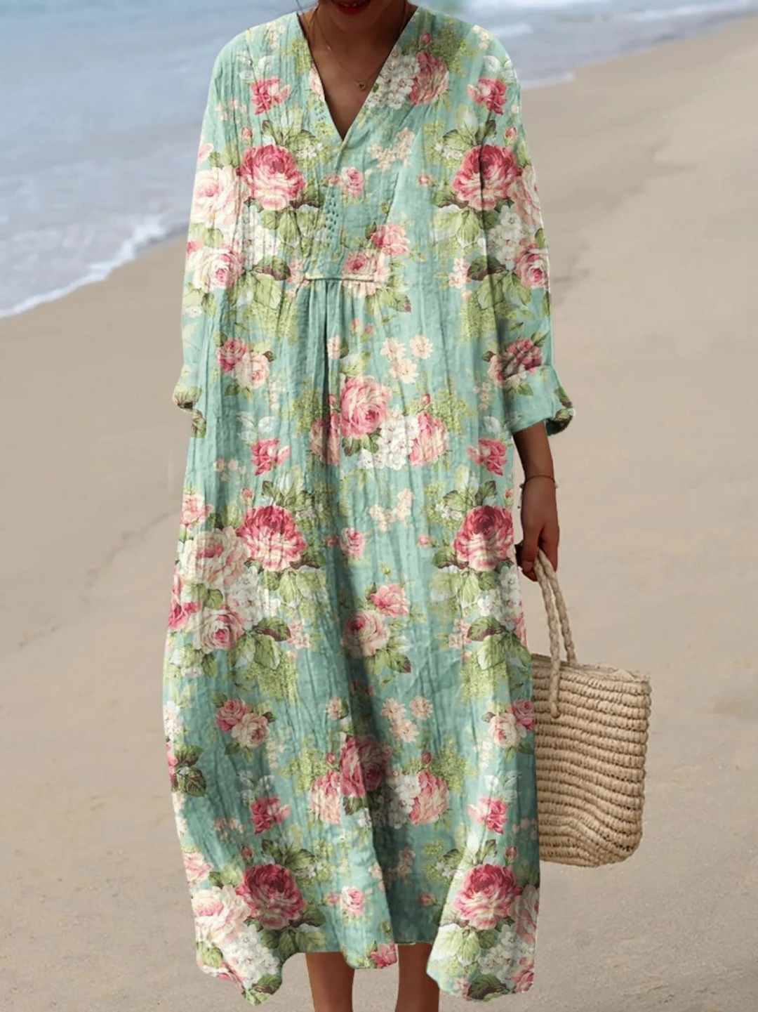 Amara | Airy Spring Dress with Long Sleeves