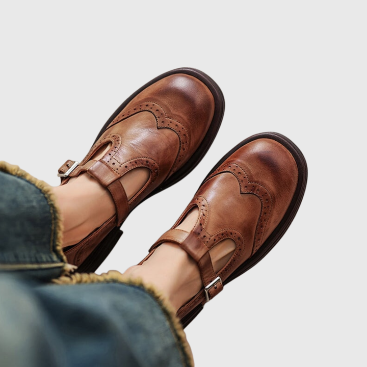 Lara | Leather Mary Janes