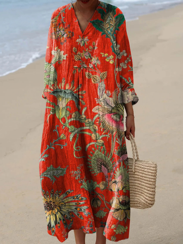 Serena | Airy Spring Dress with Long Sleeves