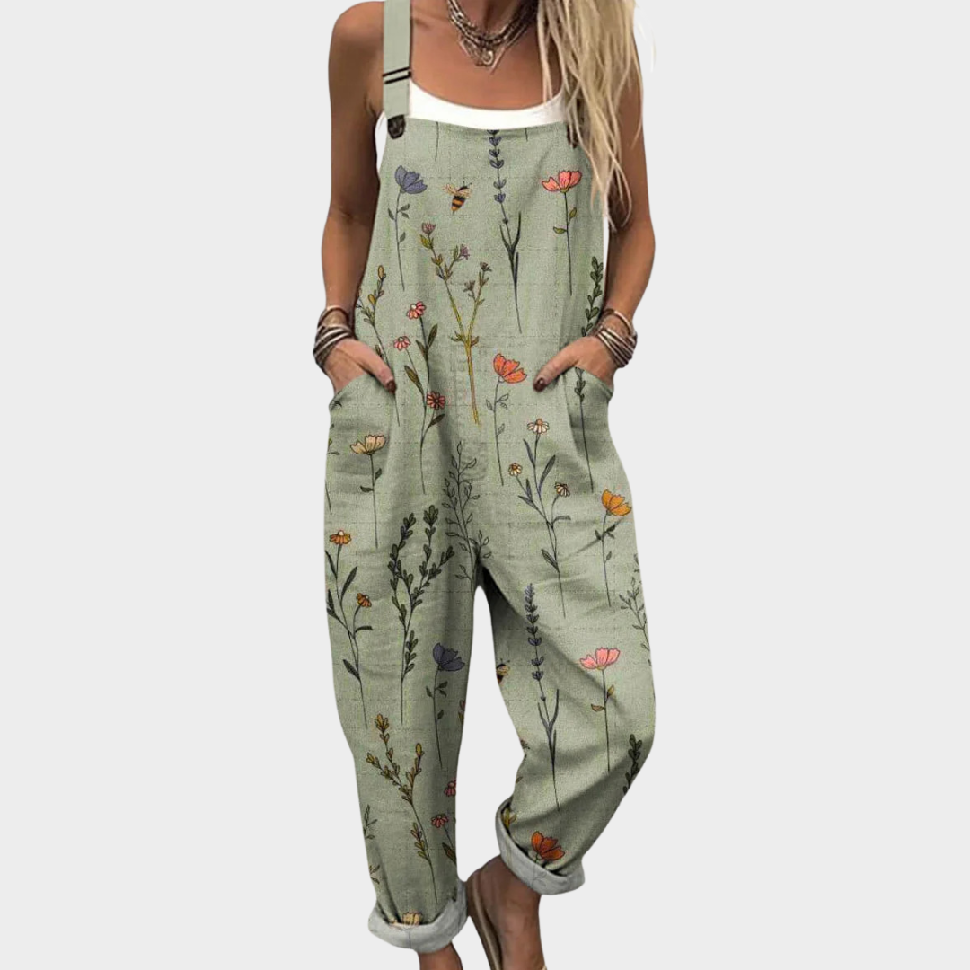 Alma | Comfortable Printed Overalls