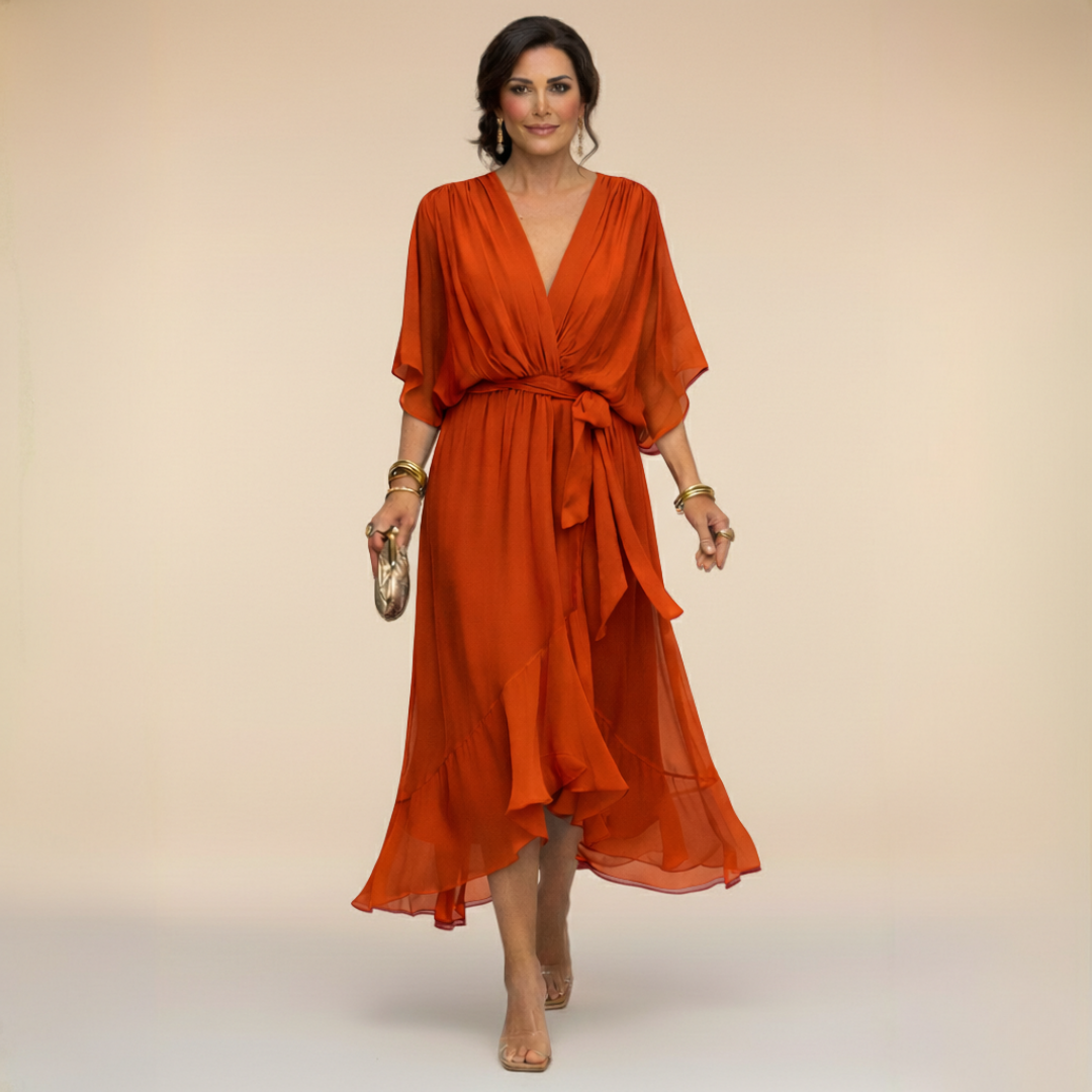 DELACROIX | Dress with V-Neck