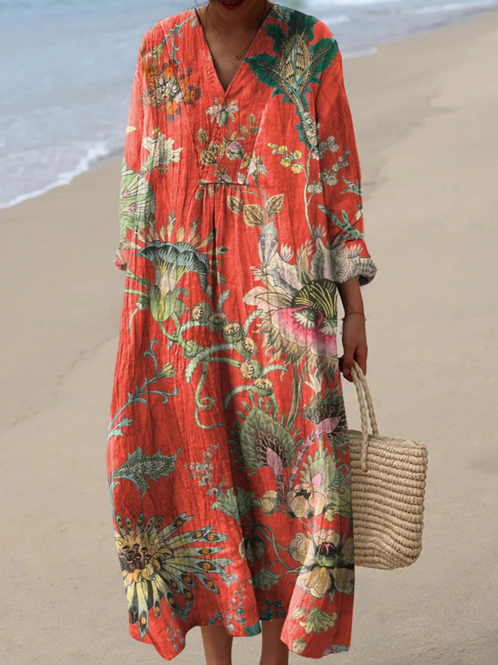 Serena | Airy Spring Dress with Long Sleeves