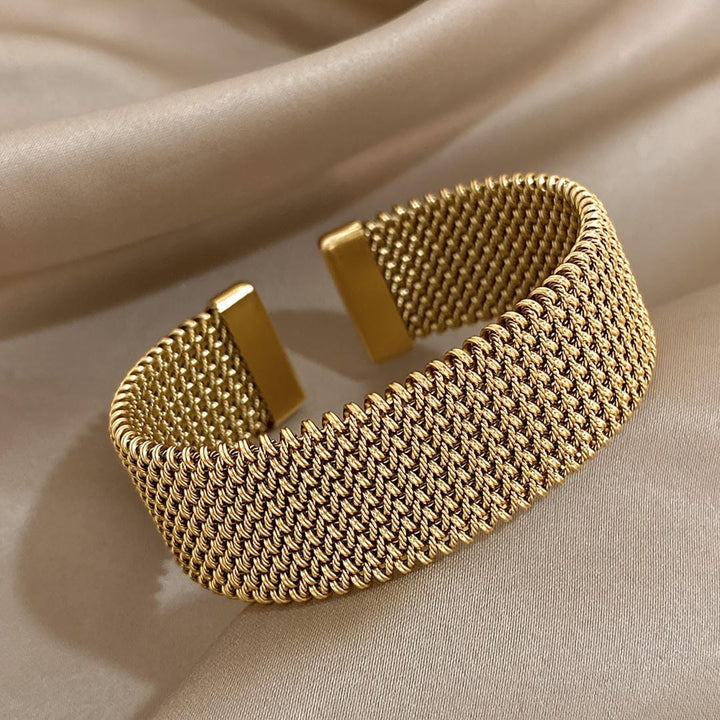 Woven | Adjustable Gold Plated Bracelet