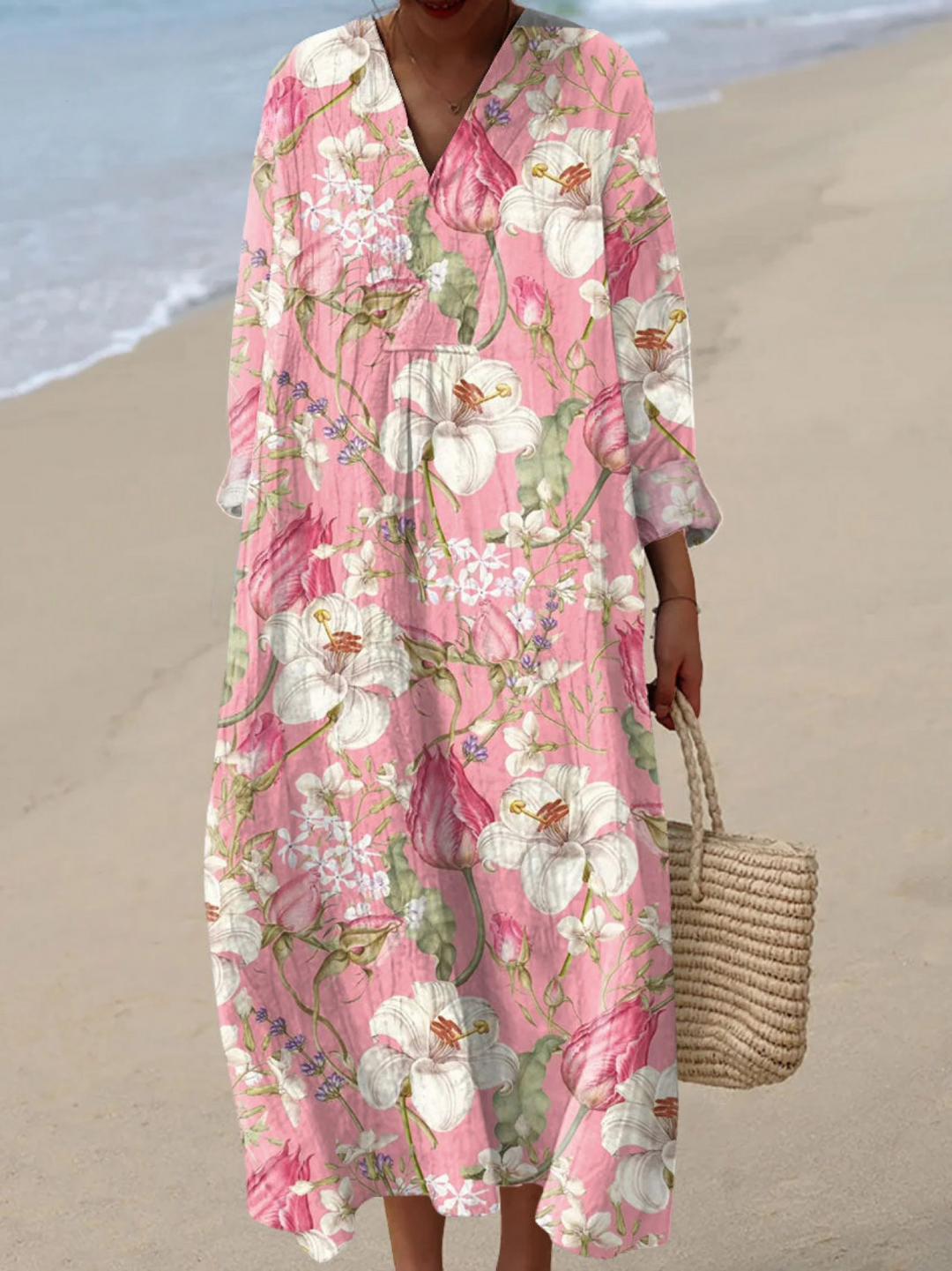 Adriana | Airy Spring Dress with Long Sleeves