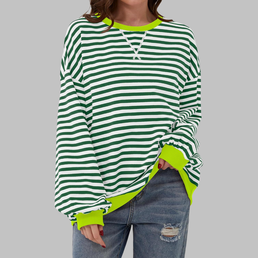 LUKA | Casual  Round Neck Striped Shirt