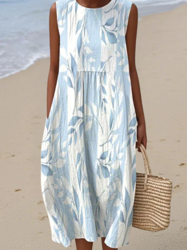 Joy | Classic Midi Dress with Floral Pattern