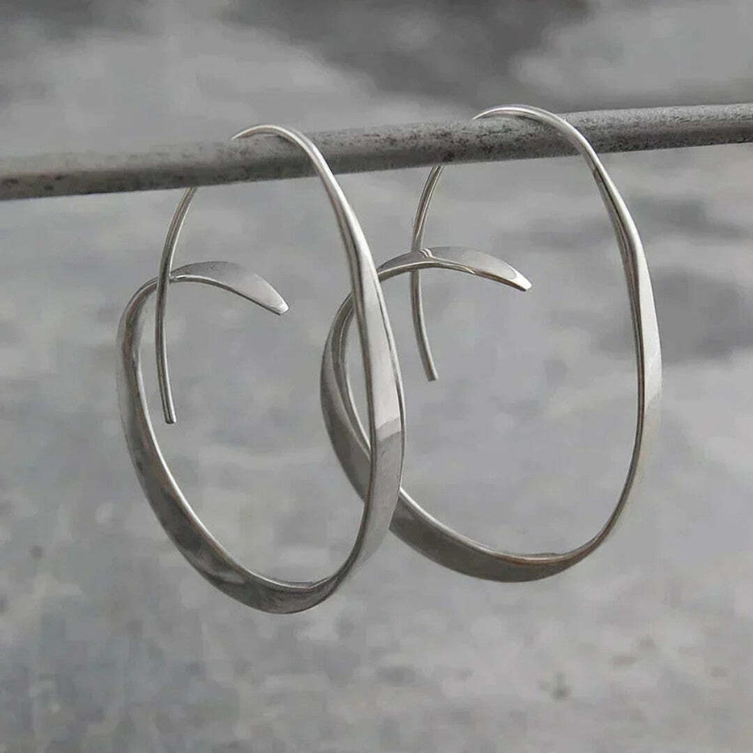 Open | Spiral Drop Earrings