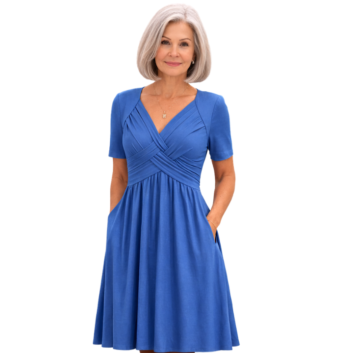 Viola™ | Elegant Midi Dress with Tummy Control