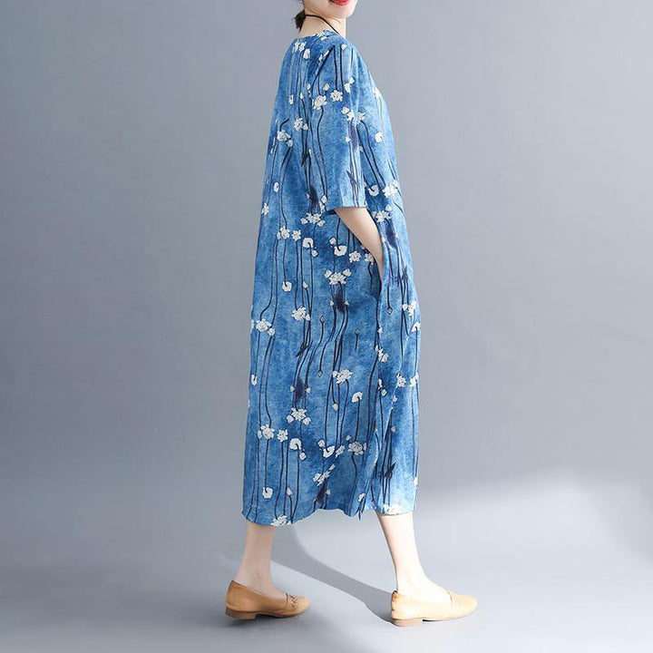 Althea | Floral Batwing Sleeve Maxi Dress