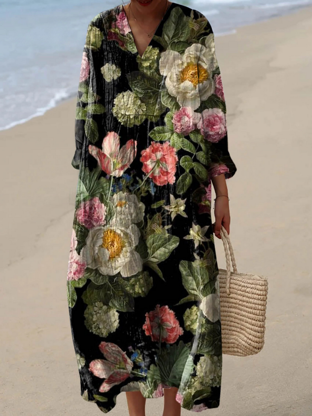 Jolena | Airy Spring Dress with Long Sleeves