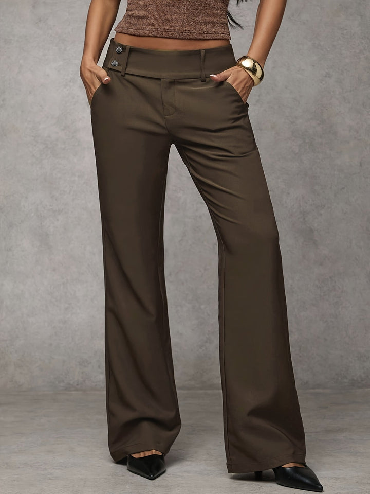 Duna loose-fit pants - Brown