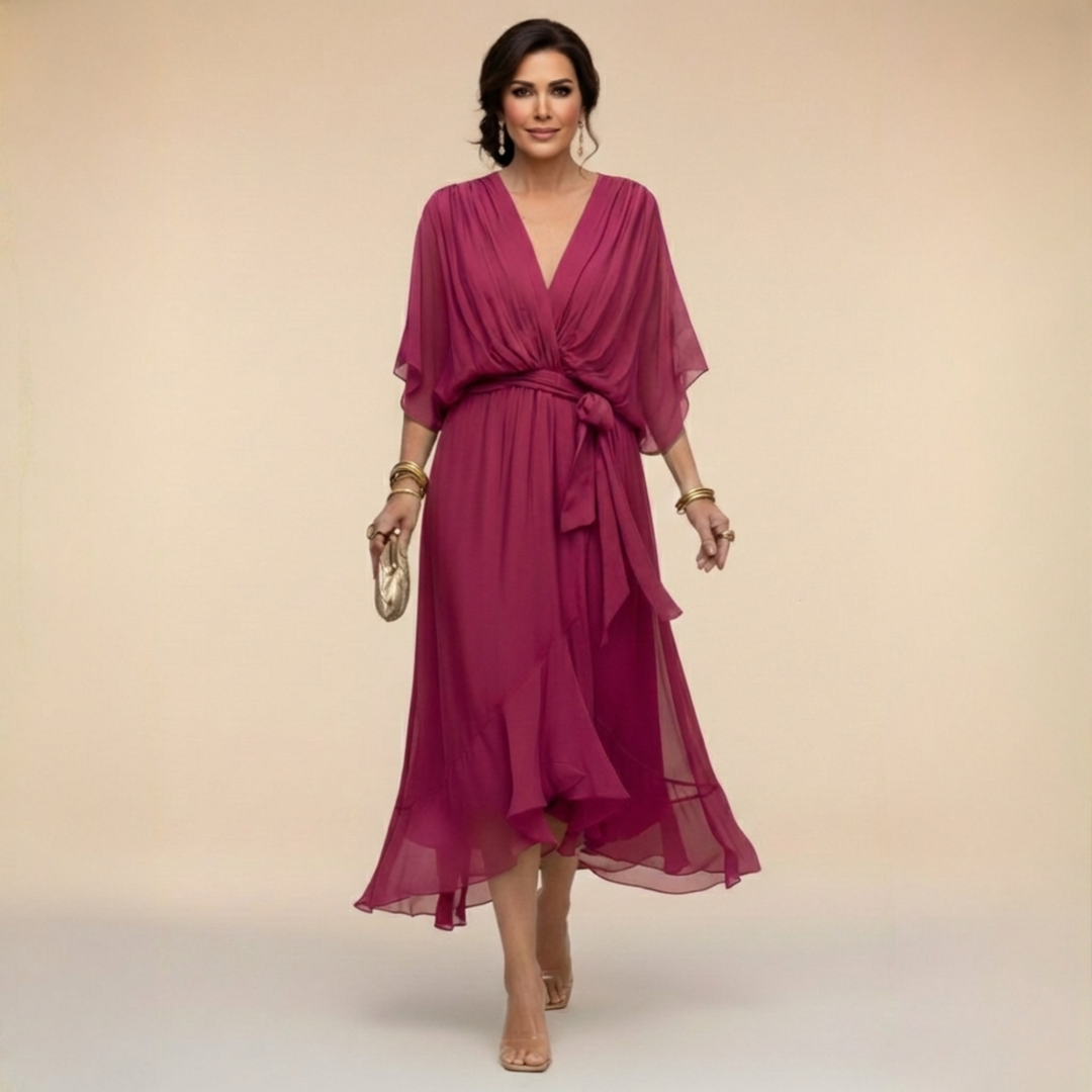 DELACROIX | Dress with V-Neck