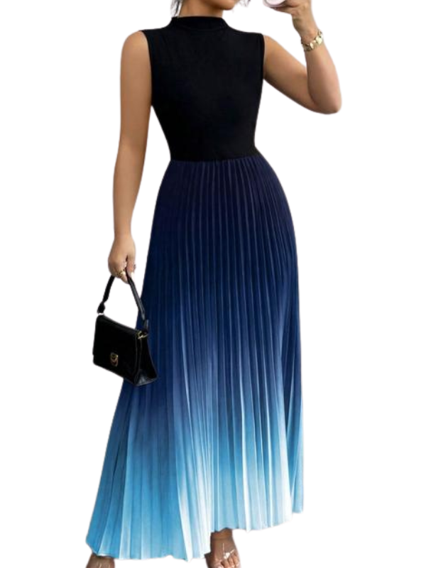 Elara | Elegant Ombre Sleeveless Evening Dress
