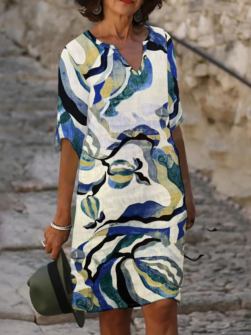 Emma airy summer dress - Blue