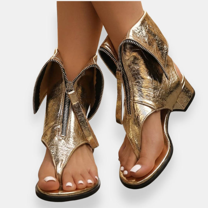Beatrice sandals - Gold (detail)
