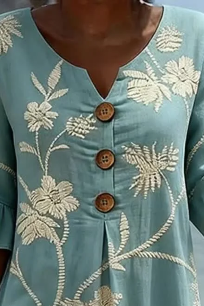 Nemi | Elegant Floral Midi Dress