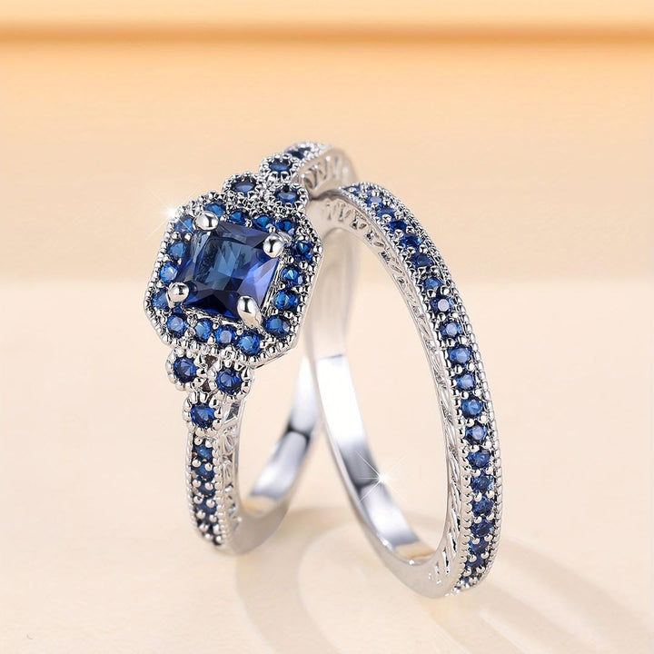 Vionetta | Sapphire Mosaic Ring Set