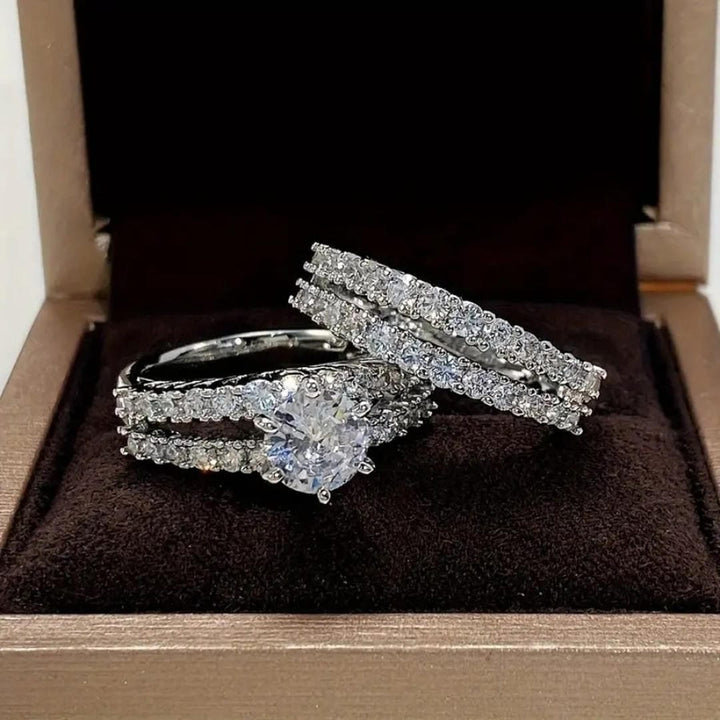 Radiant | Halo Ring Set