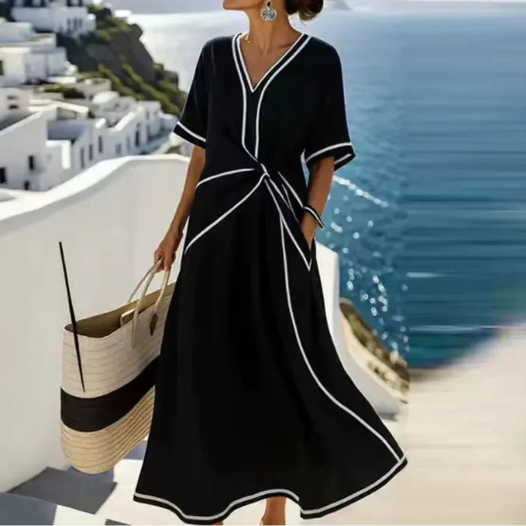 Moria | Elegant Dress with Flattering Waist and Festive Chic