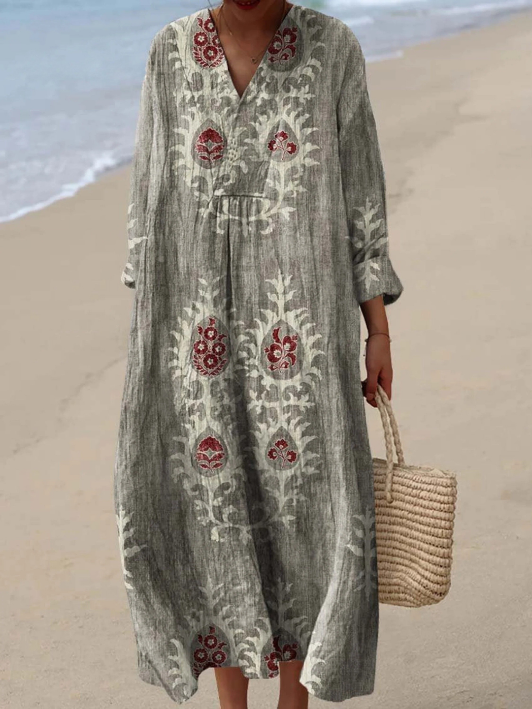 Karina | Airy Spring Dress with Long Sleeves