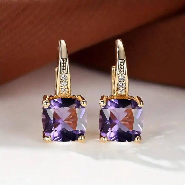 Mystic | Sapphire Stone Hoop Earrings