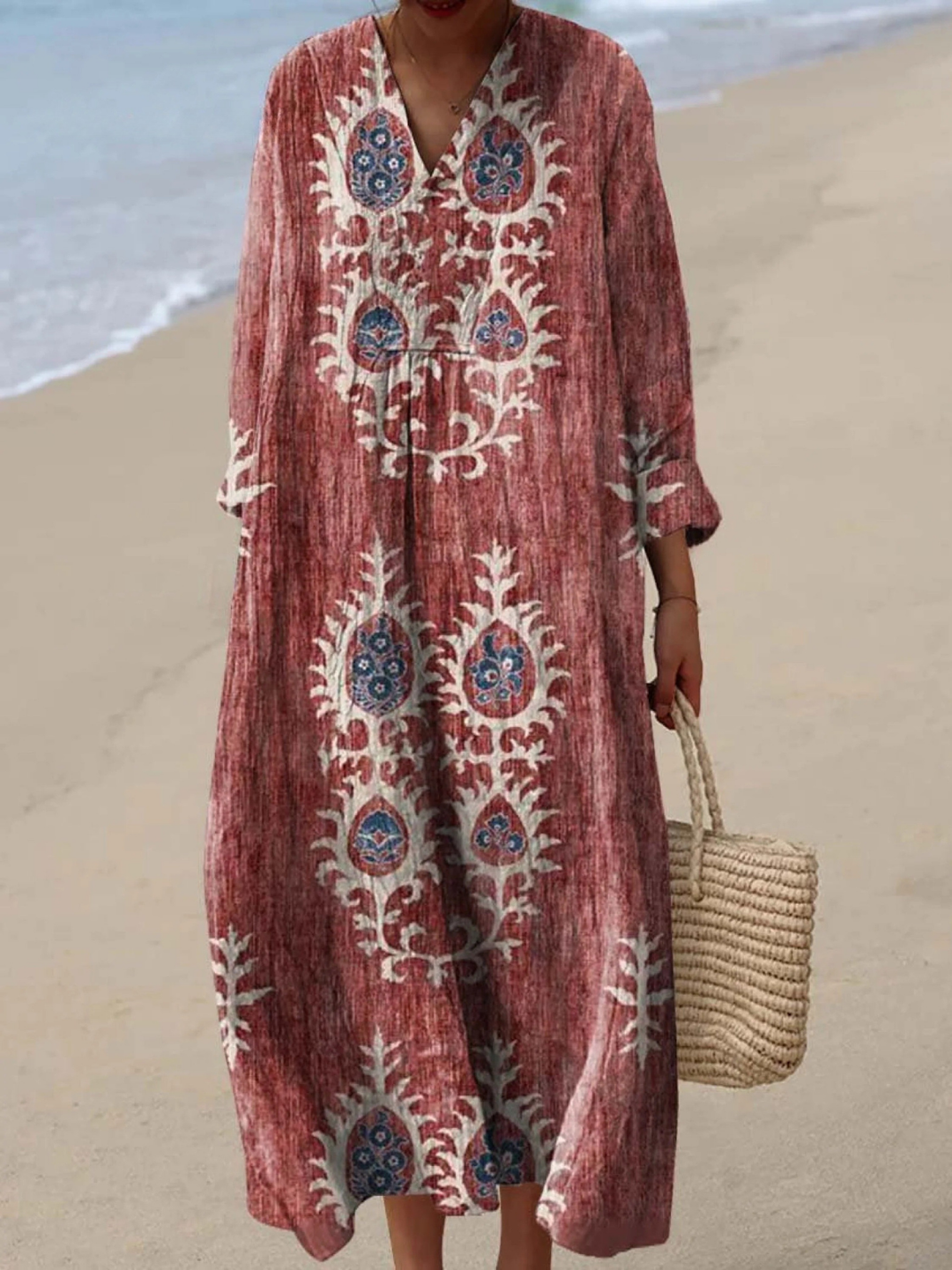 Karina | Airy Spring Dress with Long Sleeves