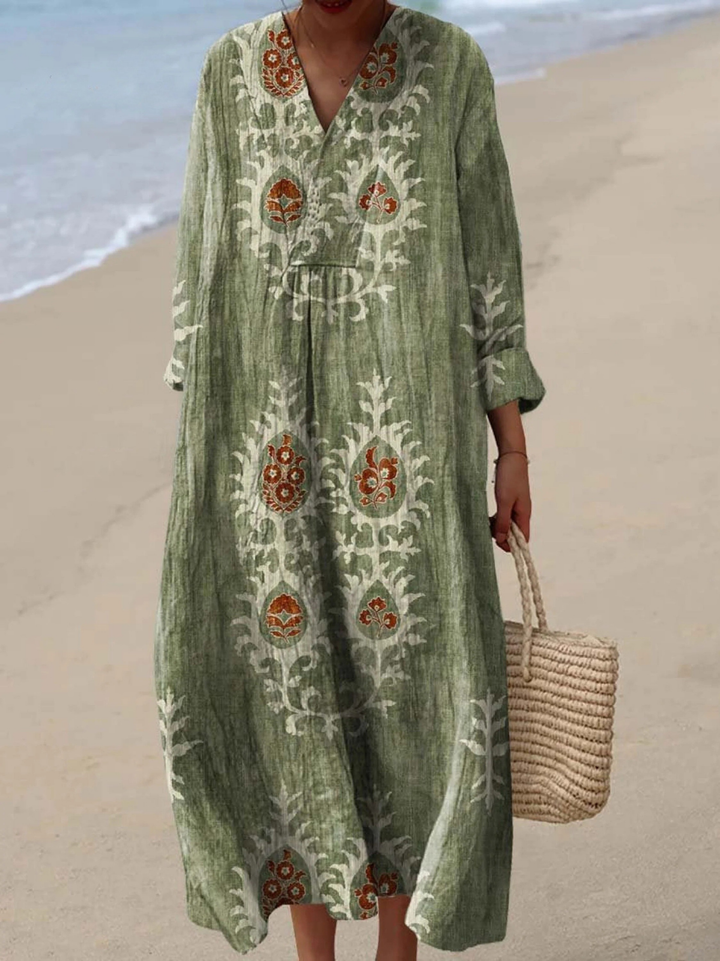 Karina | Airy Spring Dress with Long Sleeves