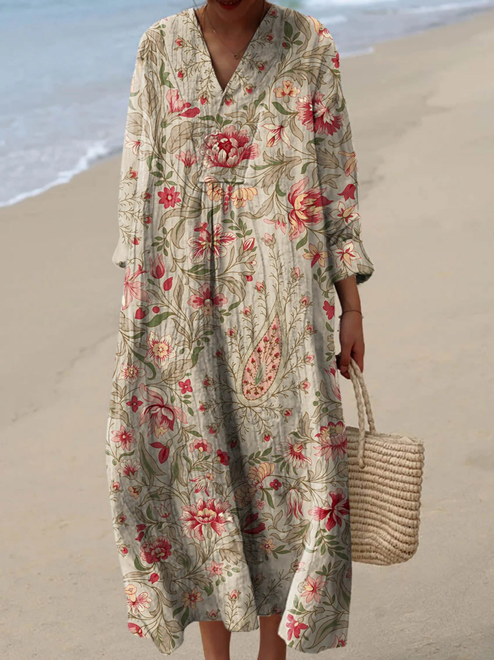 Soraya | Airy Spring Dress with Long Sleeves