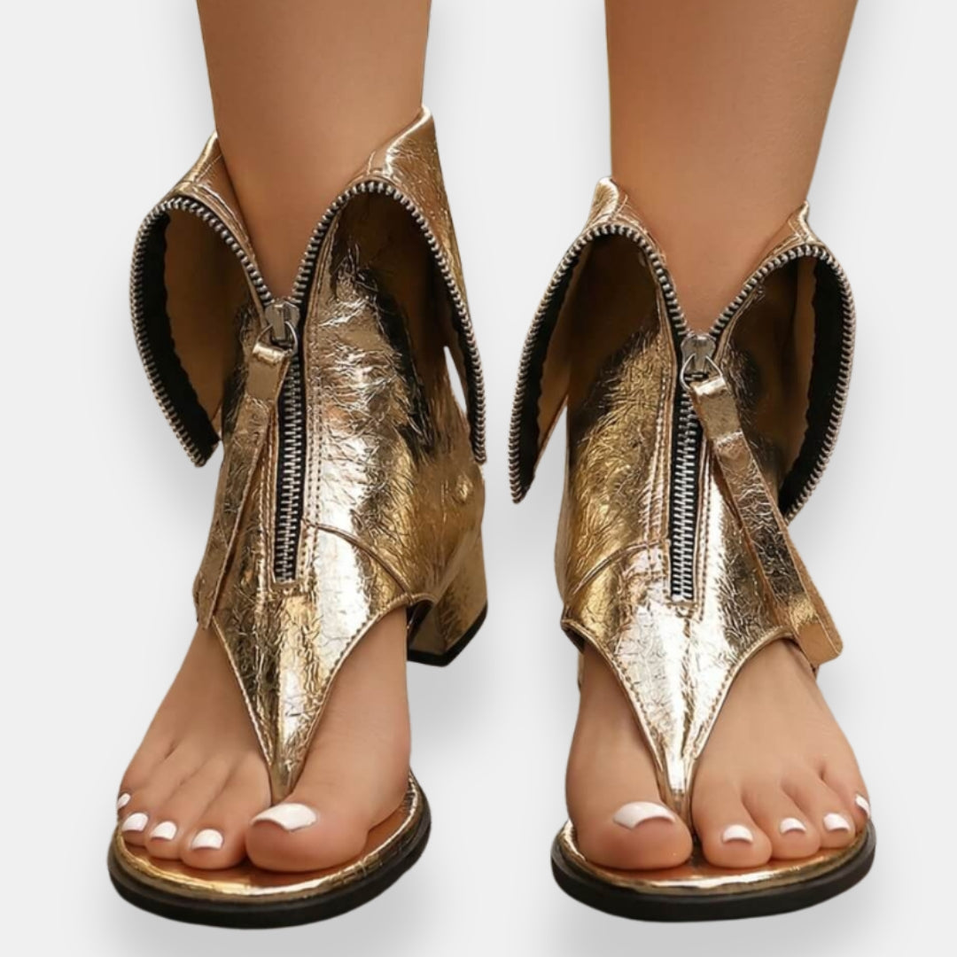 Beatrice sandals - Gold (detail)