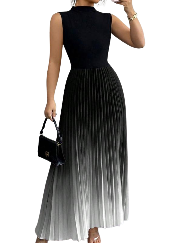 Elara | Elegant Ombre Sleeveless Evening Dress