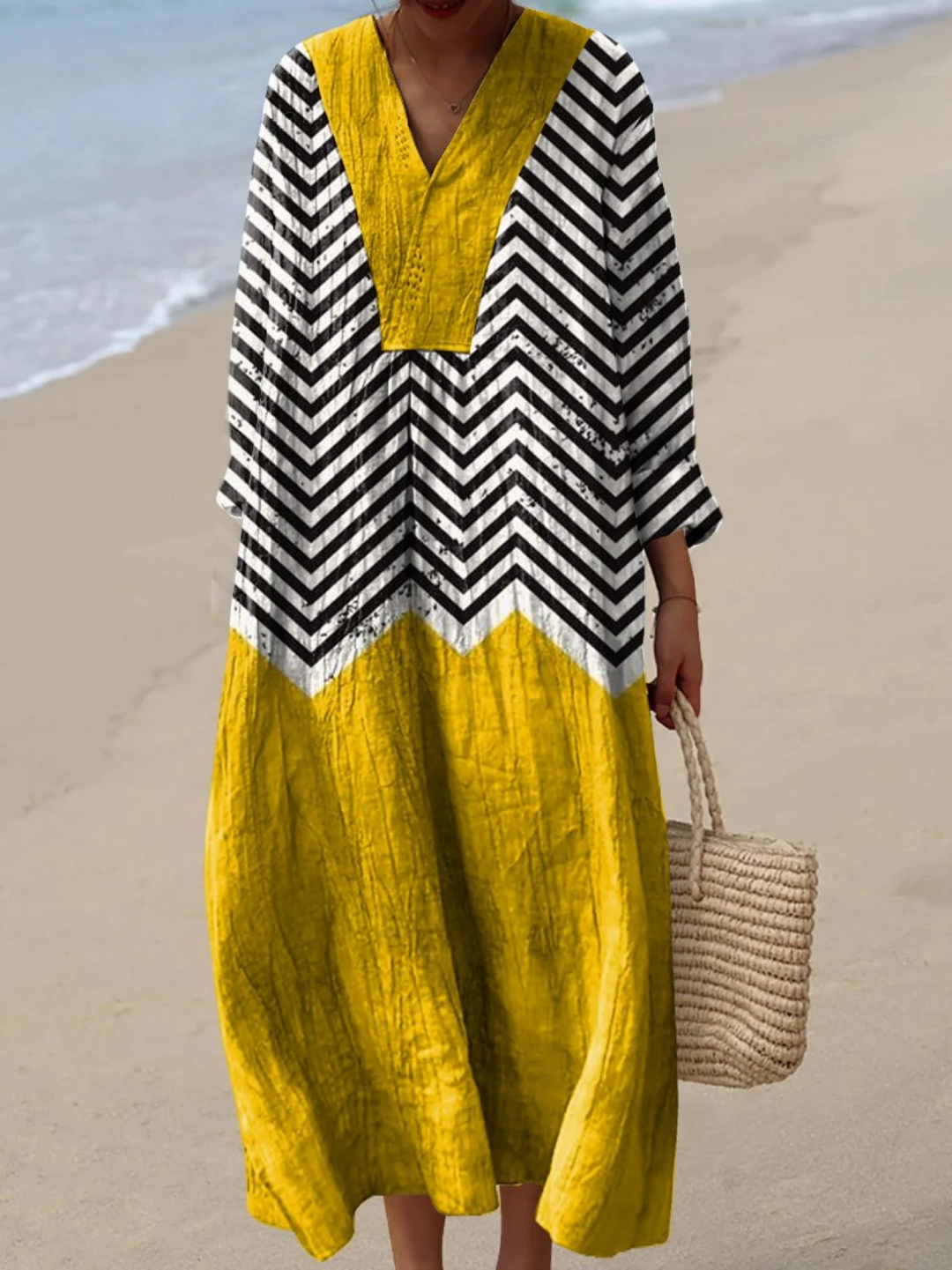 Zara | Airy Spring Dress with Long Sleeves