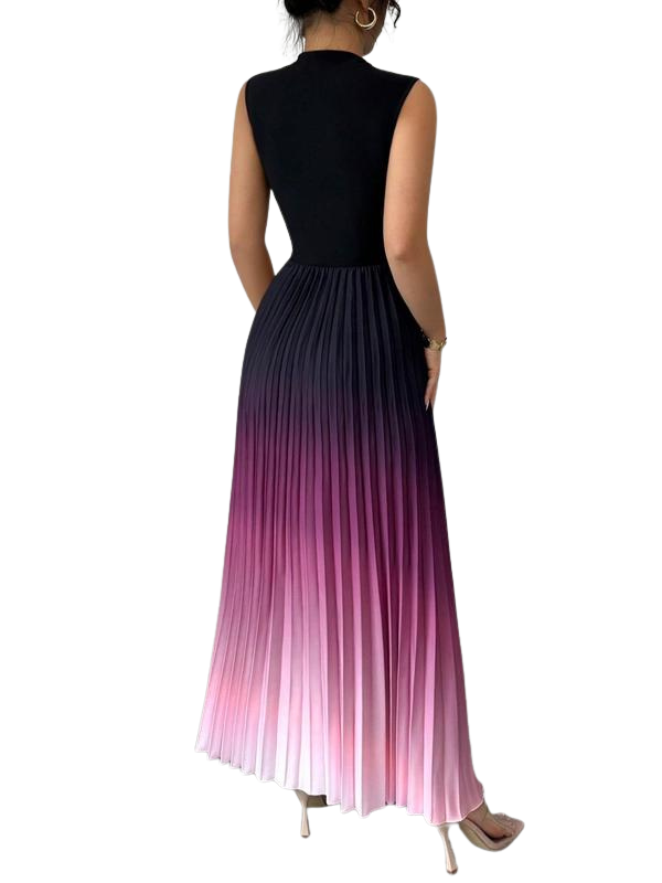 Elara | Elegant Ombre Sleeveless Evening Dress