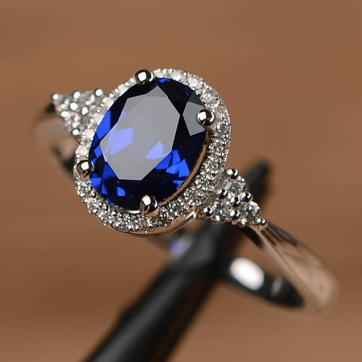 Midnight | Majesty Sapphire Oval Ring
