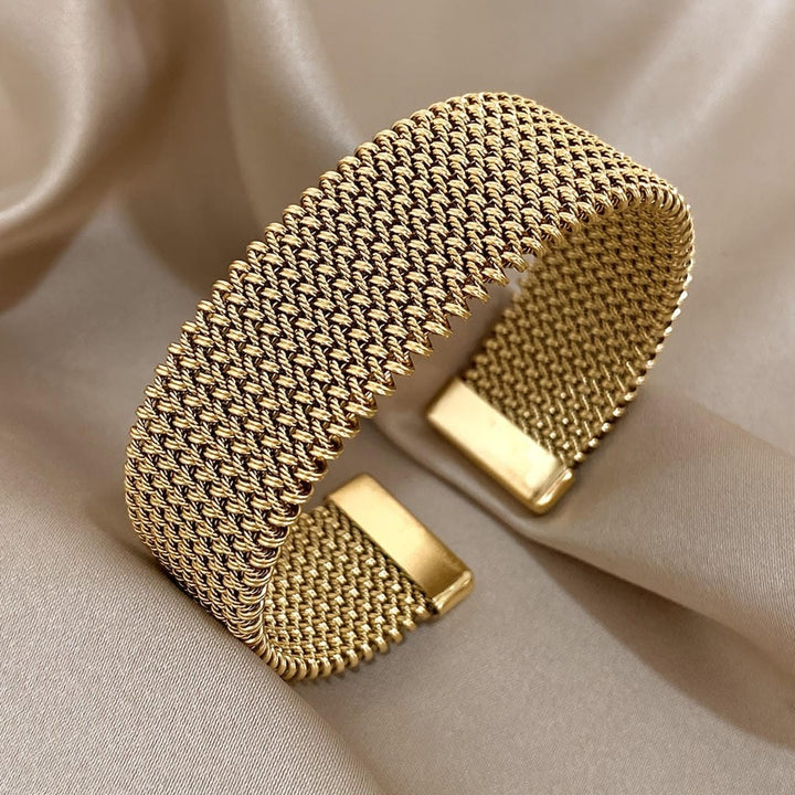Woven | Adjustable Gold Plated Bracelet