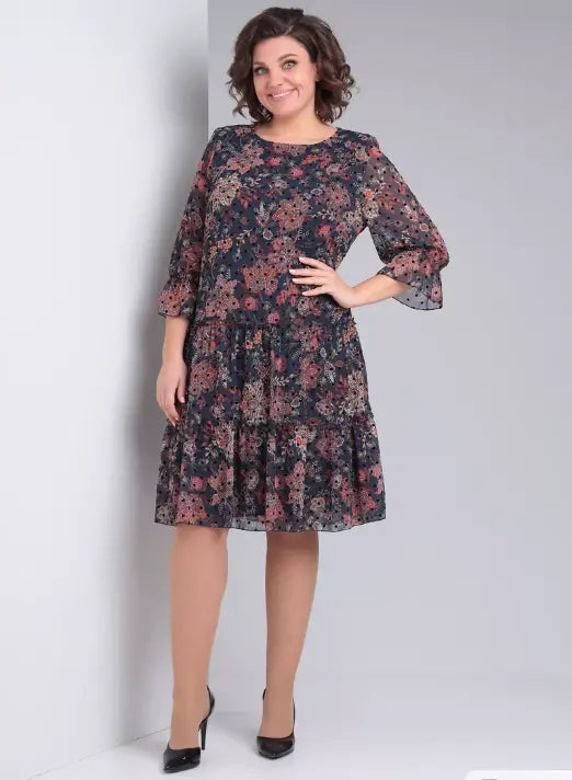 Oriane | Elegant Floral Dress