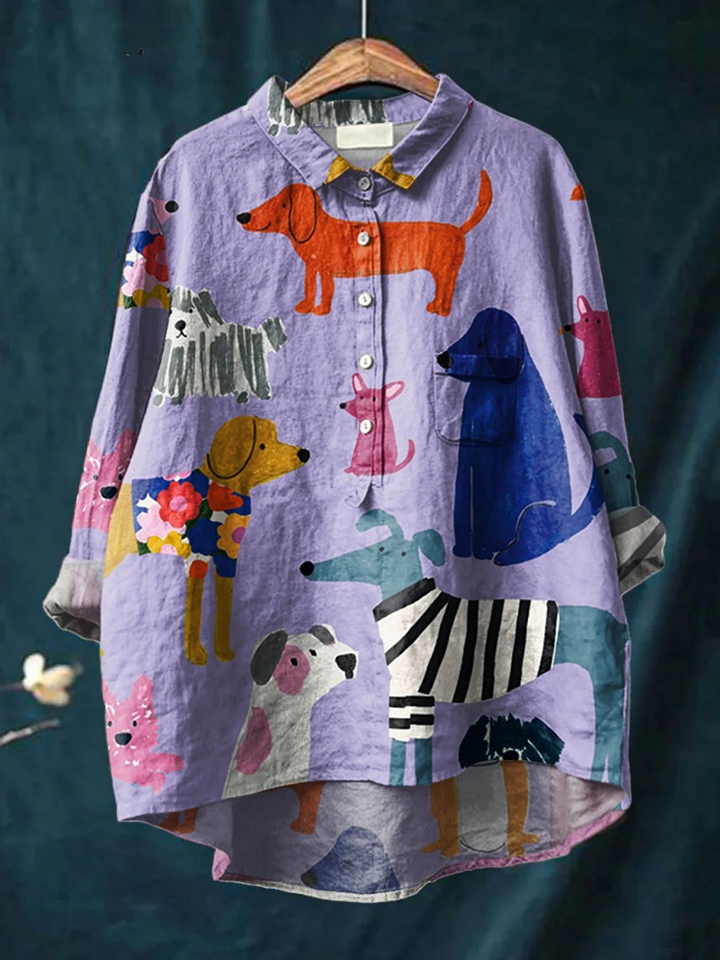 Coralie | Stylish Art Print Casual Shirt