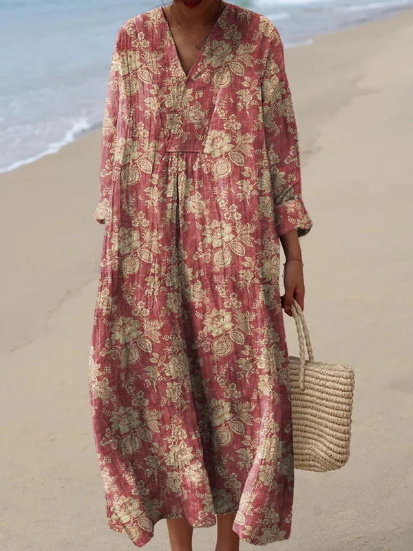 Belina | Airy Spring Dress with Long Sleeves