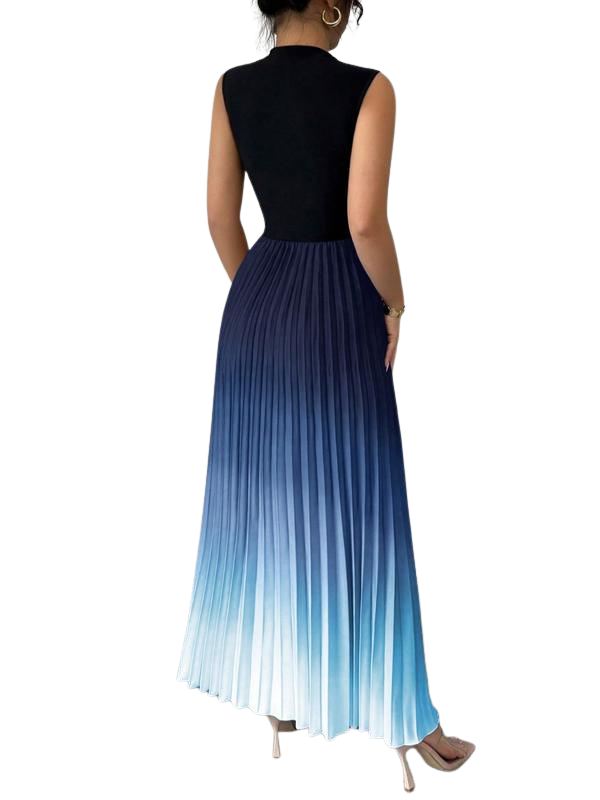 Elara | Elegant Ombre Sleeveless Evening Dress