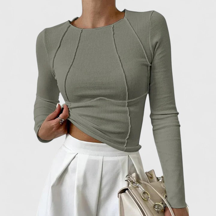 Denise™ | Elegant Casual Long-Sleeve Top