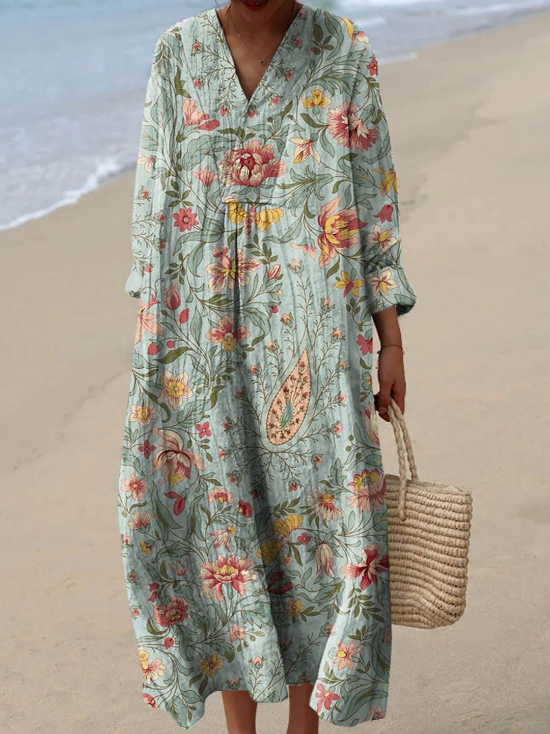 Soraya | Airy Spring Dress with Long Sleeves