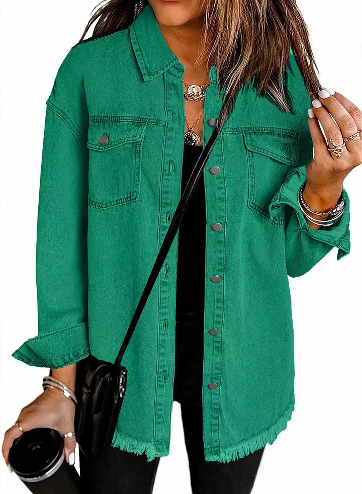 Katja denim jacket - Green