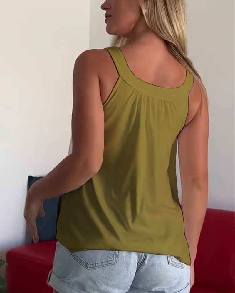 Alina | Solid Pleated Top