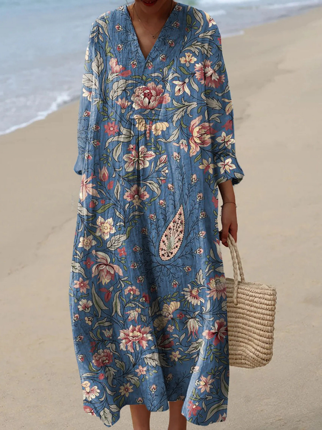 Soraya | Airy Spring Dress with Long Sleeves