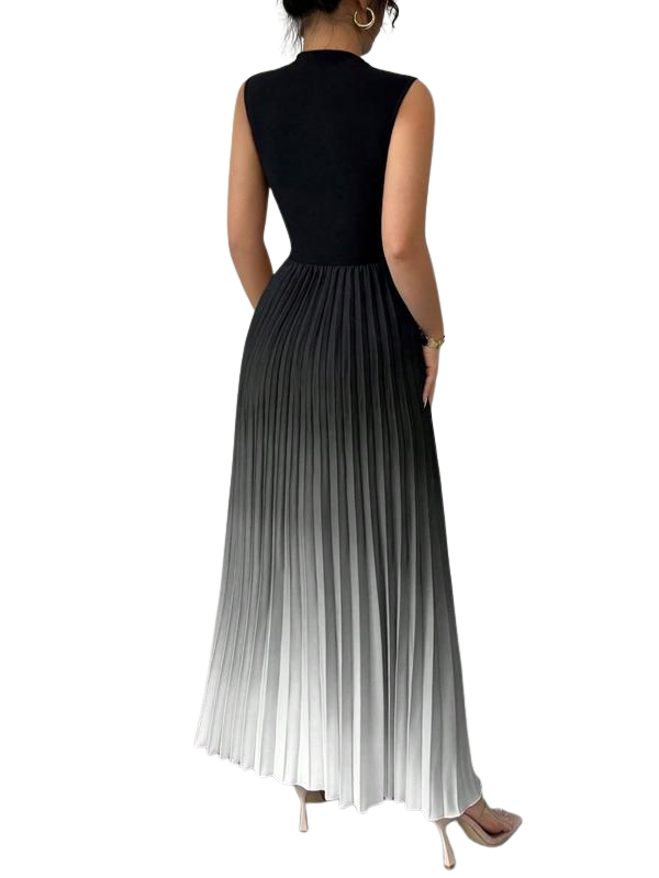 Elara | Elegant Ombre Sleeveless Evening Dress