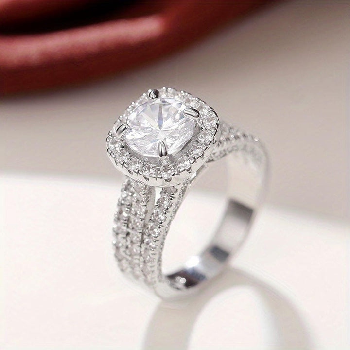 Cushion | Halo Pavé Statement Ring