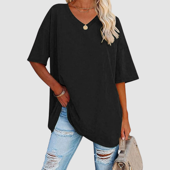Gabrielle™ | Elegant V-neck T-Shirt