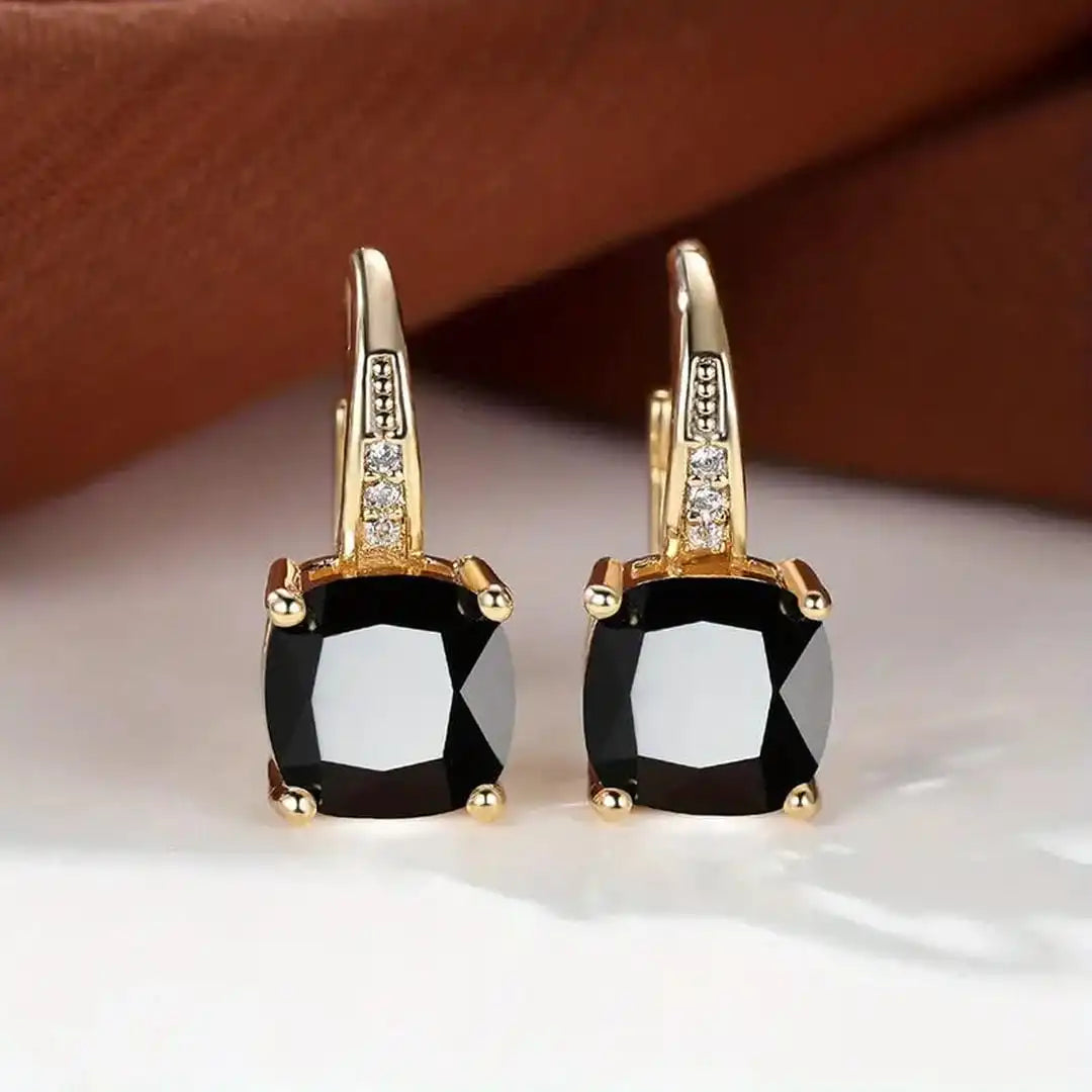 Mystic | Sapphire Stone Hoop Earrings